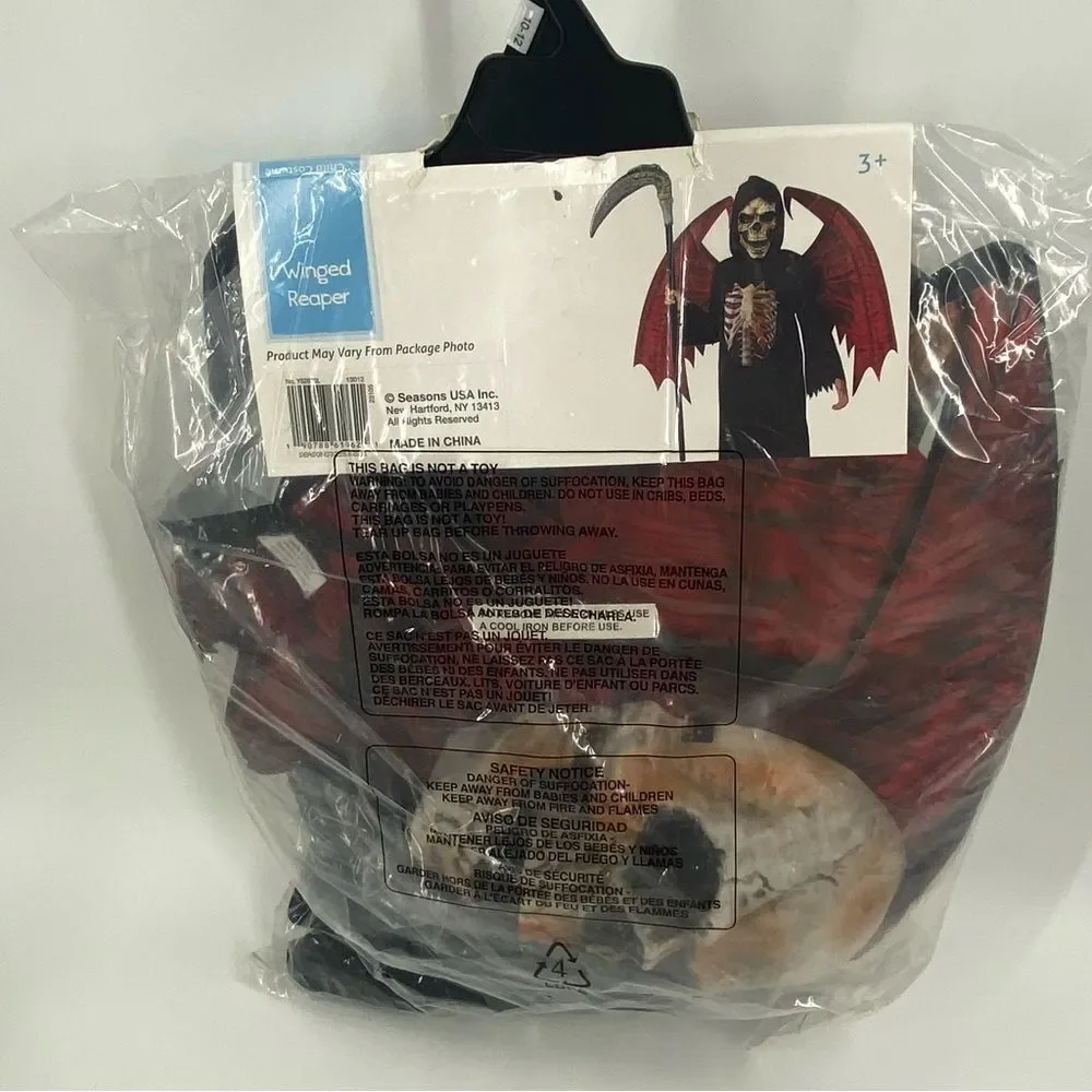 Adidas Black and Red Halloween Reaper Costume